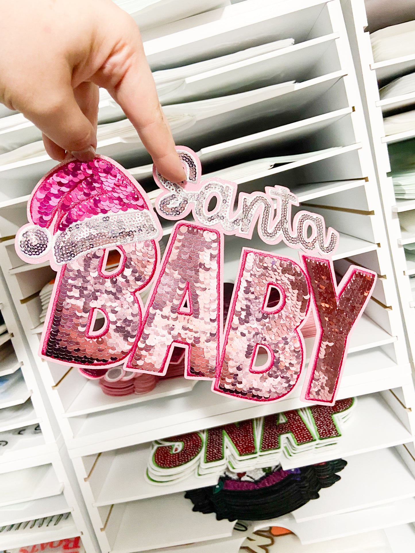 10” Santa Baby - SEQUIN Patch