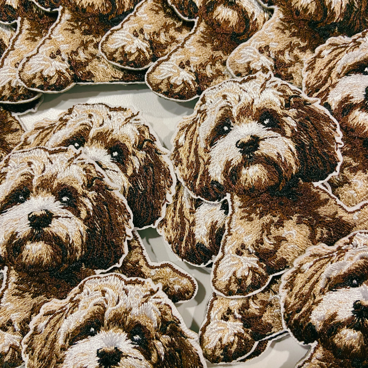 3" Cavapoo - Embroidered Hat Patch