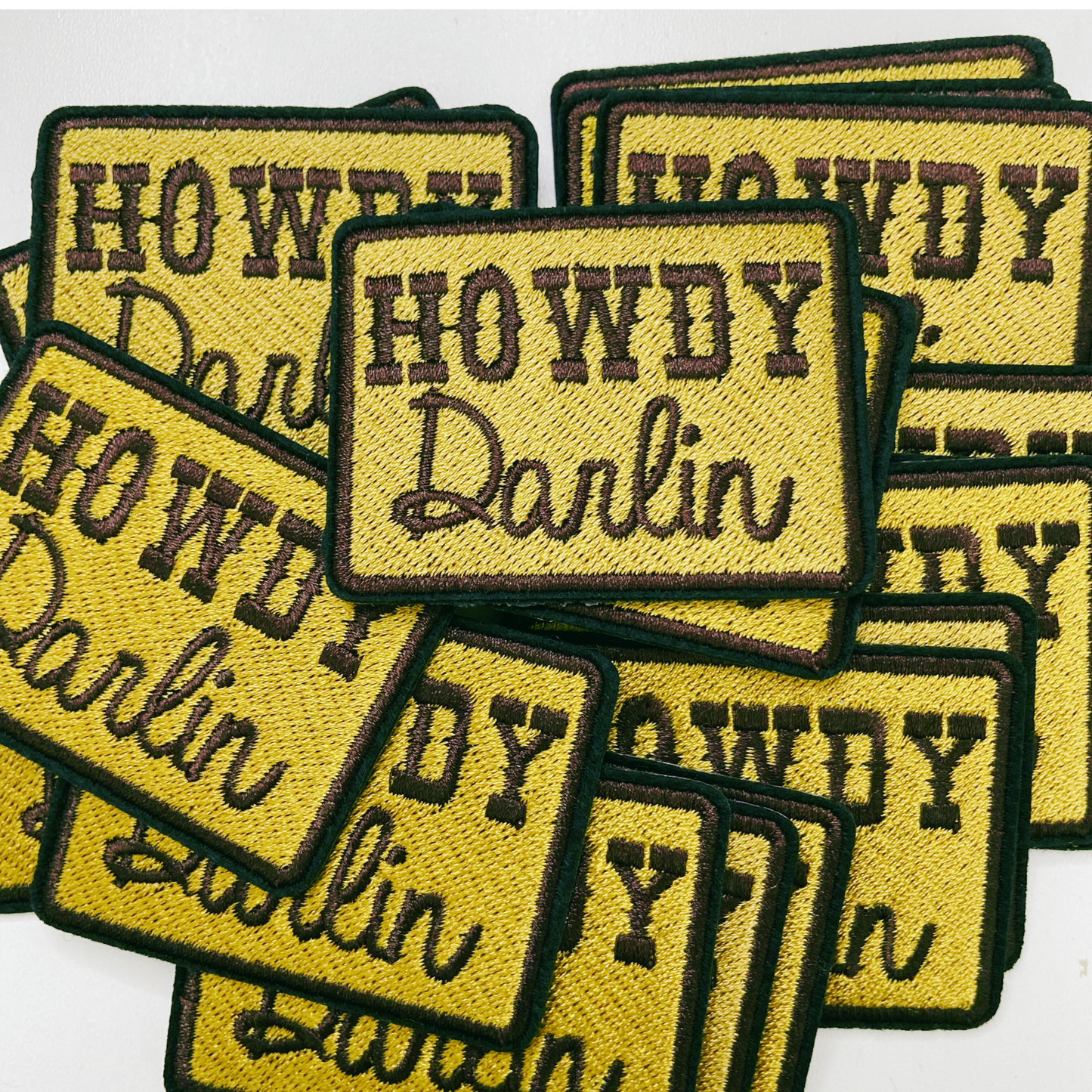 2.5” Howdy Darlin’ - Embroidered Hat Patch