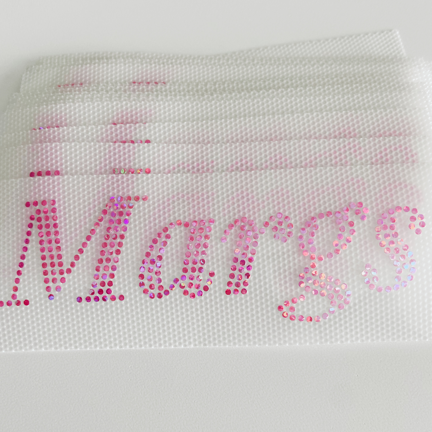 4" Margs SPANGLE Transfer - COLD PEEL - Perfect for Hats