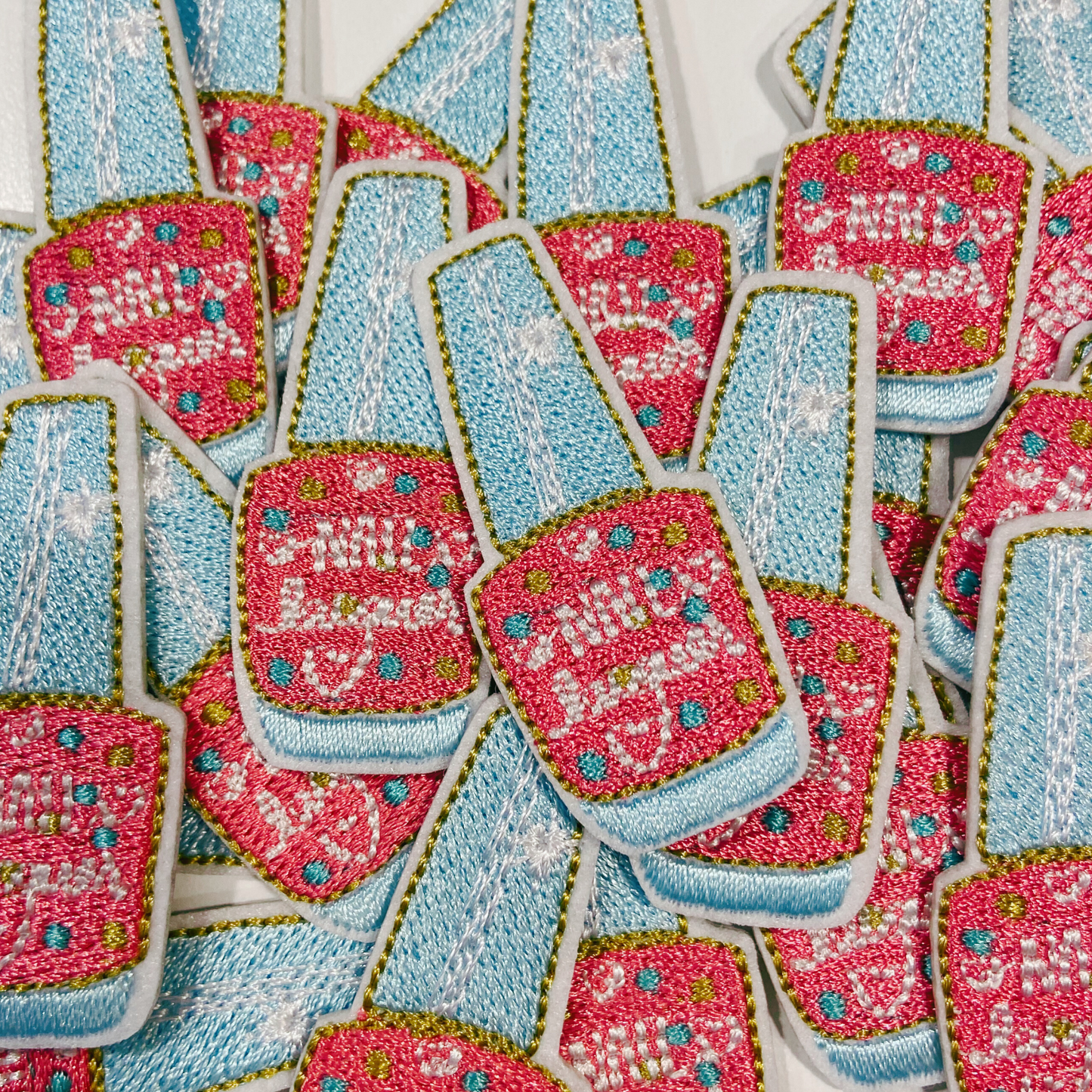 2" Nail Polish - Embroidered Hat Patch