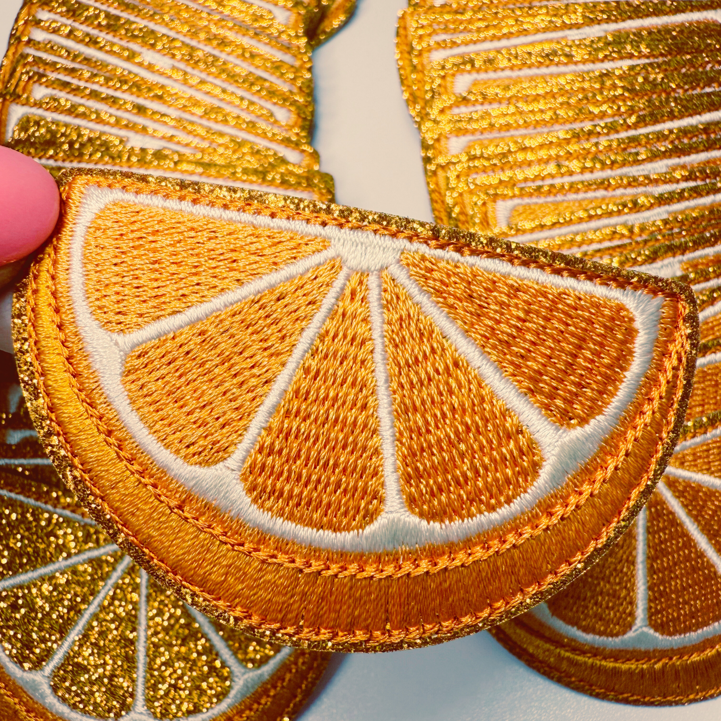 2.5" Orange (2 Options) - Embroidered Hat Patch