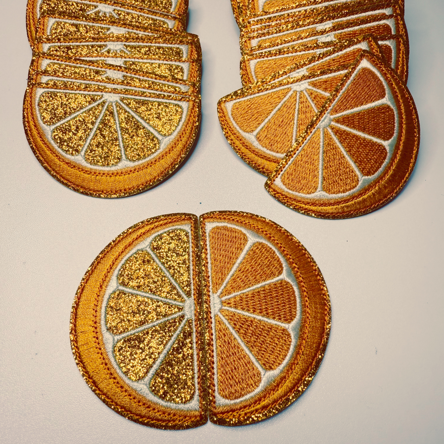 2.5" Orange (2 Options) - Embroidered Hat Patch