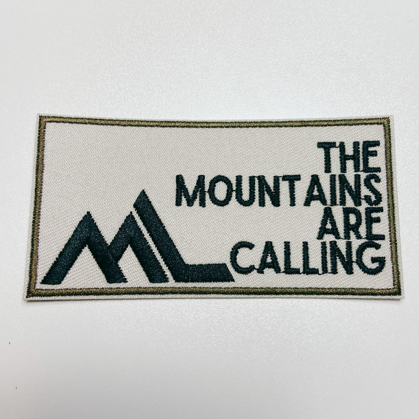 4" The Mountains Are Calling - Embroidered Hat Patch