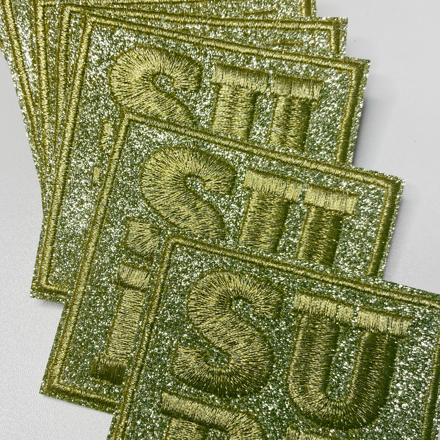 3" SURF in Gold - Embroidered Hat Patch