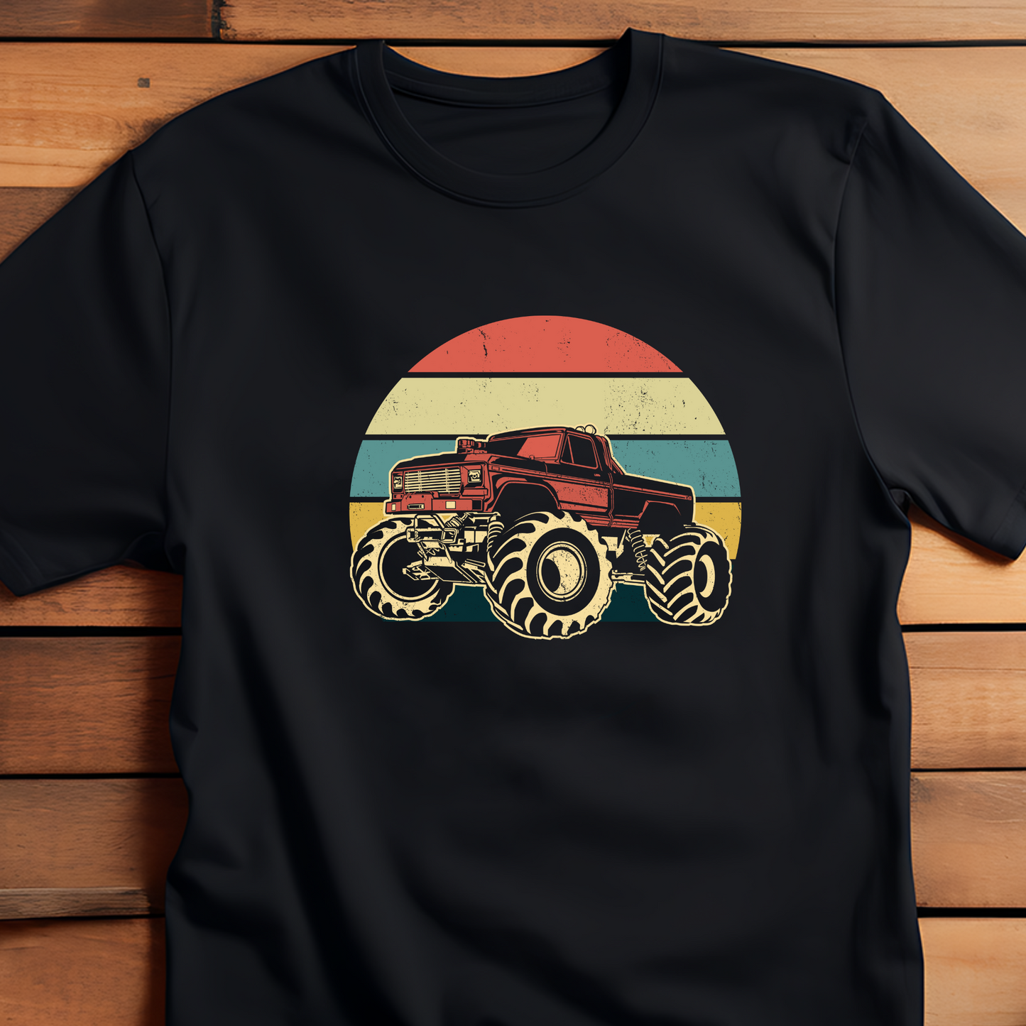 (shirt not included) 7" Monster Truck - Matte Clear Film Transfer