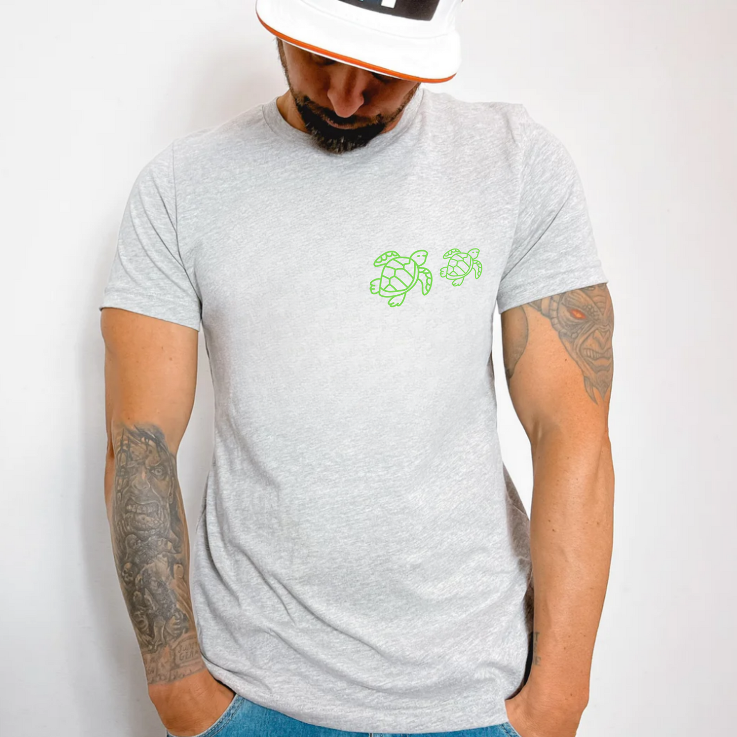(Shirt not included) Sea Turtles - POCKET - Clear Film Transfer