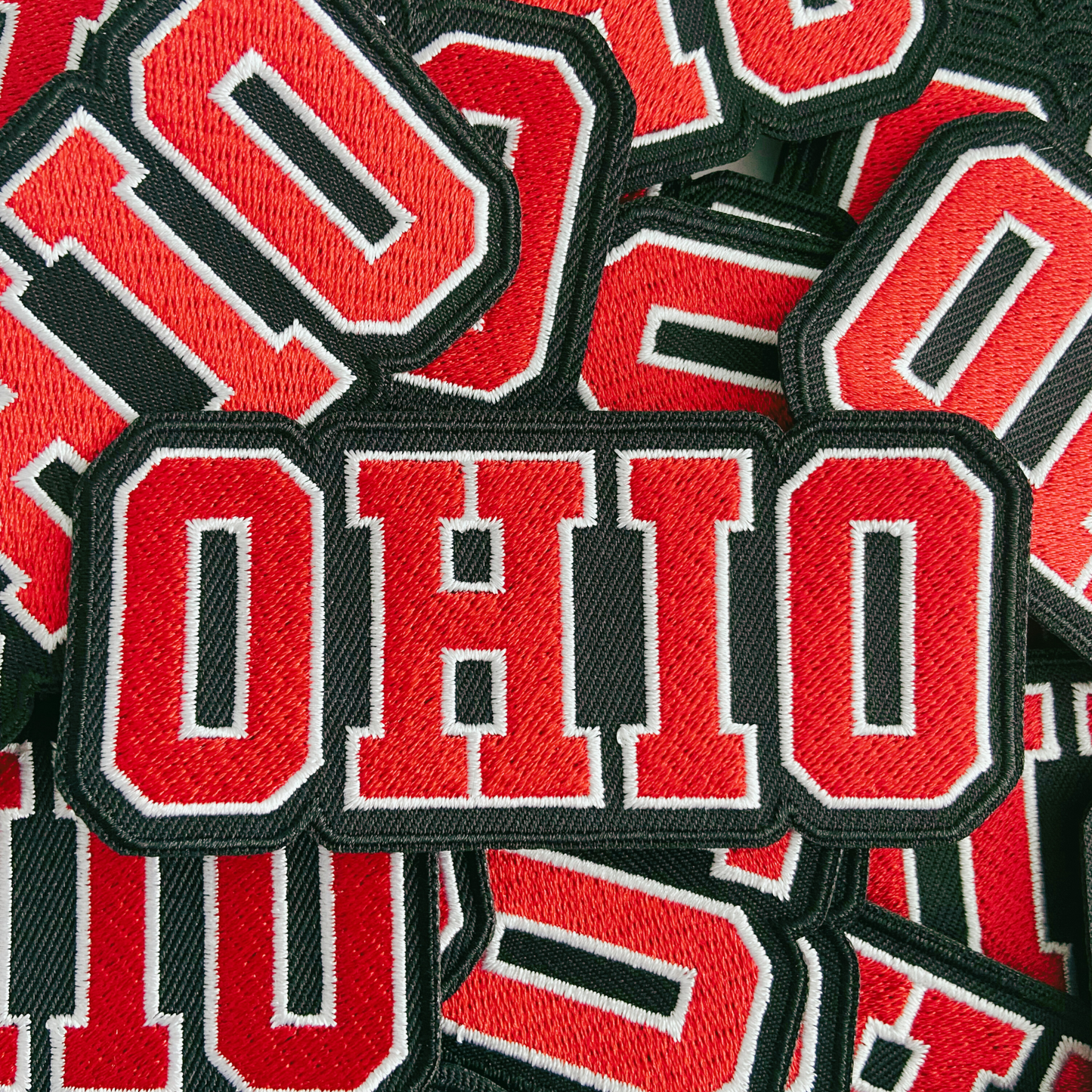4" OHIO - Embroidered Hat Patch