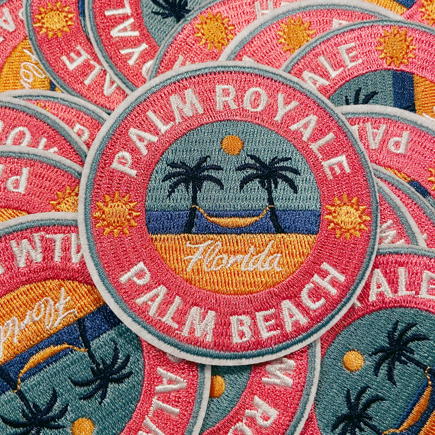 3” Palm Royale - Palm Beach - Embroidered Hat Patch