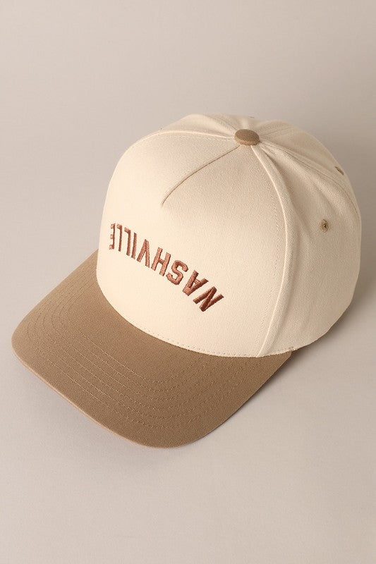 NASHVILLE upside down - Embroidered cap
