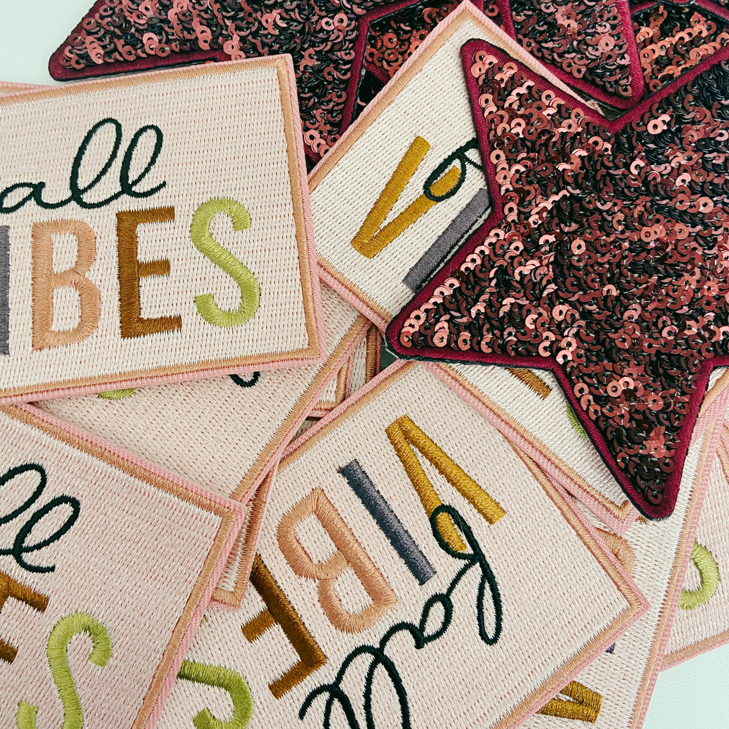 3.5" Fall Vibes - Embroidered Hat Patch