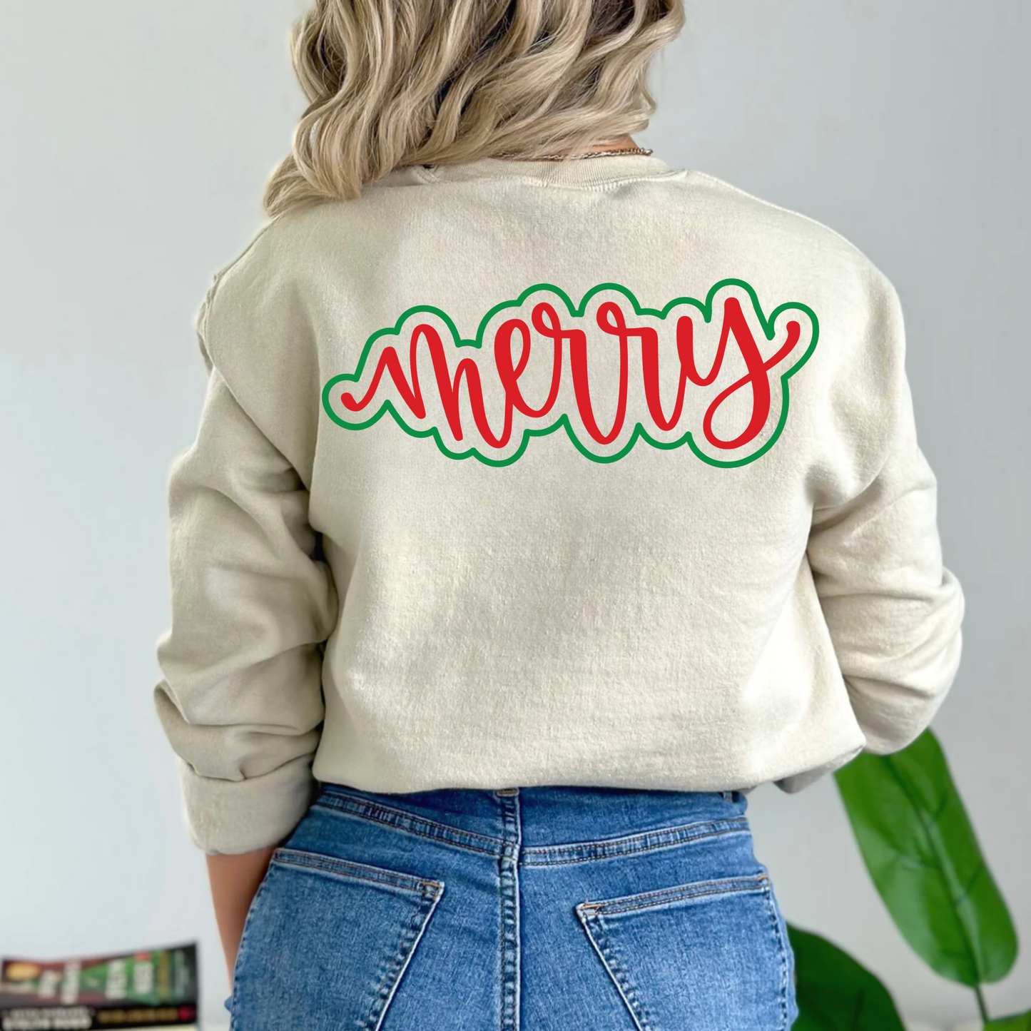 (shirt not included) Merry - Matte Clear Film Transfer