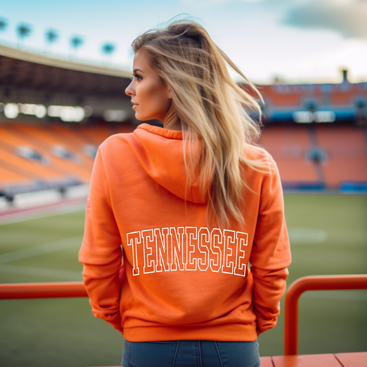 (shirt not included) TENNESSEE Varsity in White- Screen print Transfer