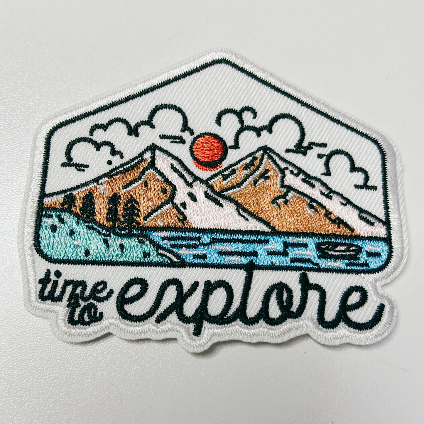 3" Time to EXPLORE - Embroidered Hat Patch