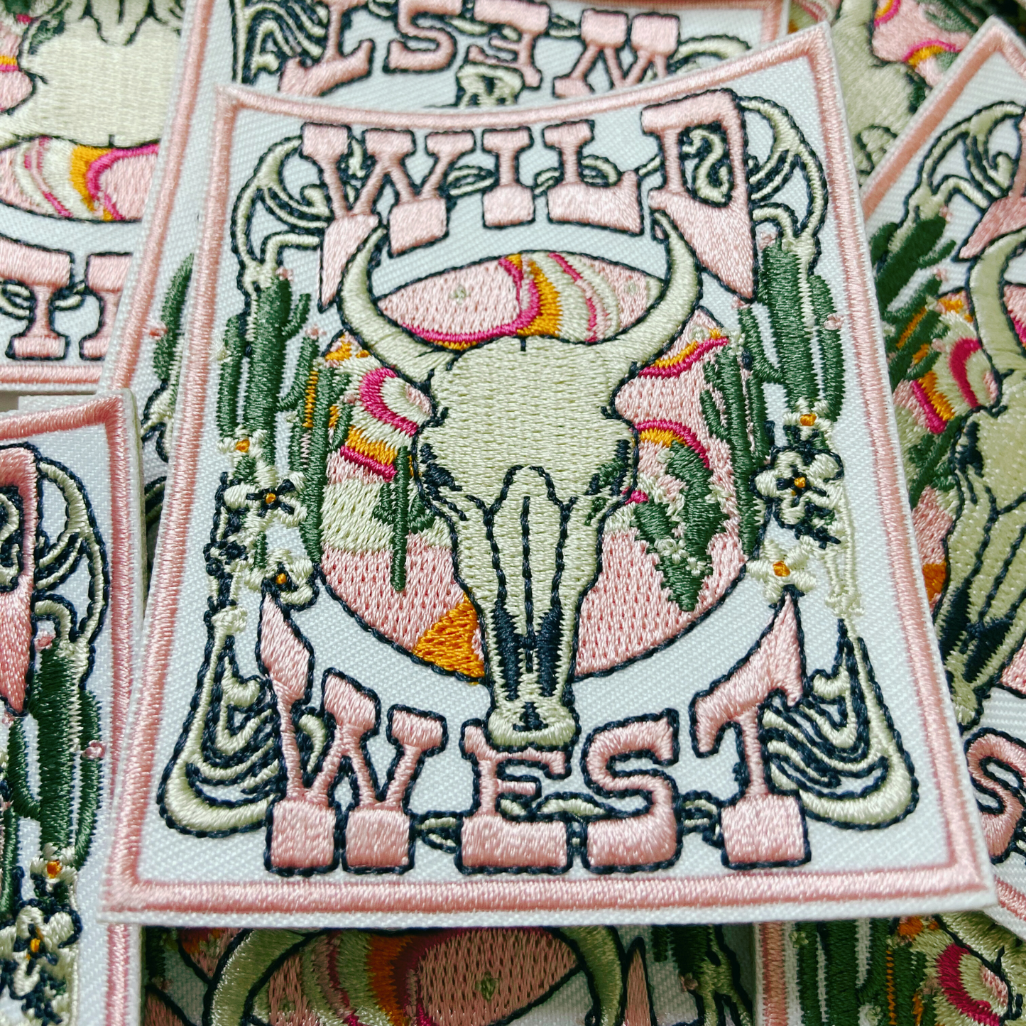 3" WILD WEST - Embroidered Hat Patch
