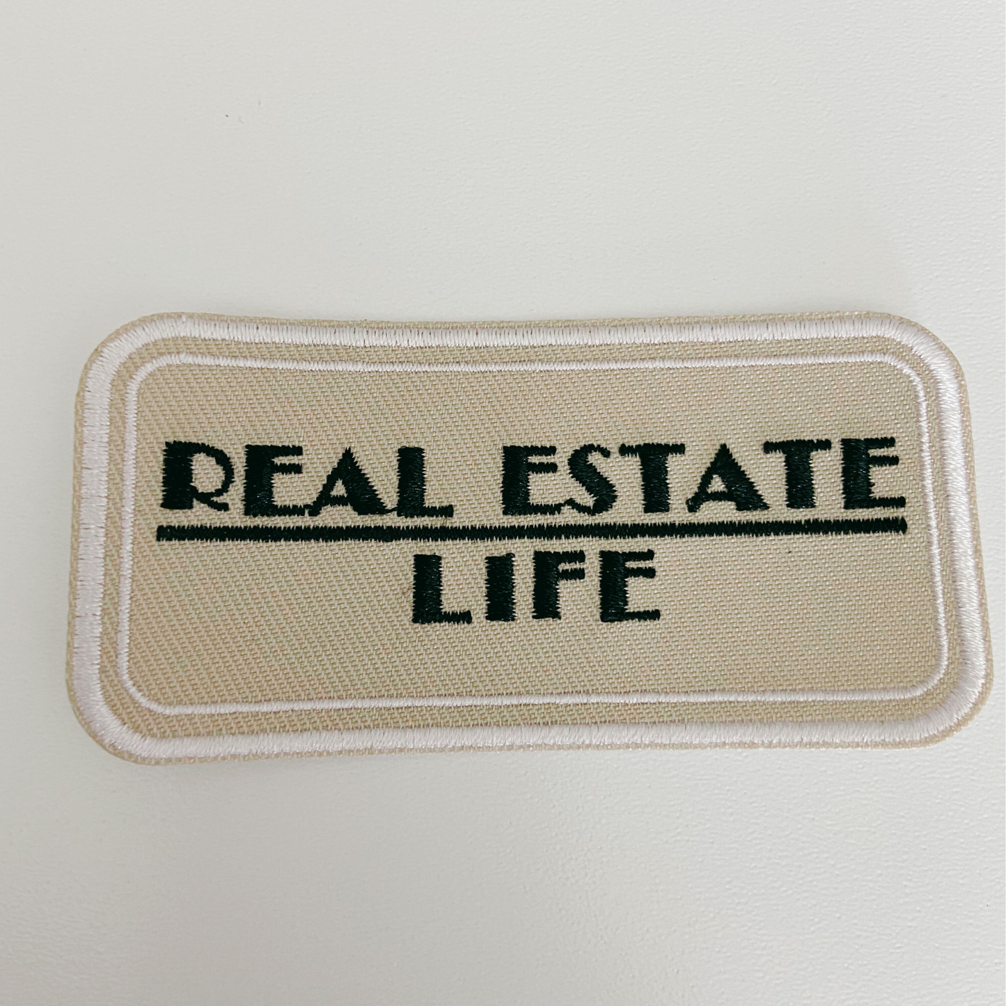 3.5" Real Estate life - Embroidered Hat Patch