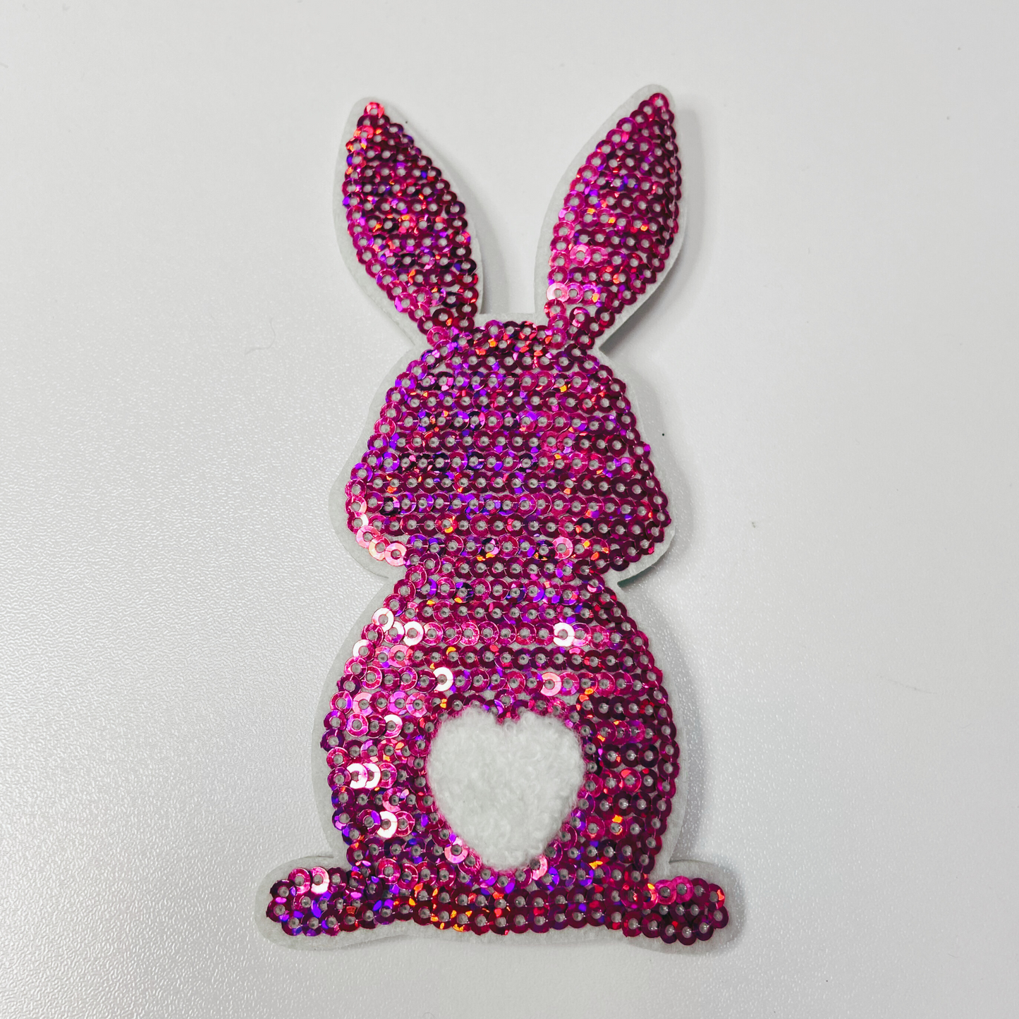 4 1/4" Sequin Bunny - Available in 3 different colors - Sequin Patch