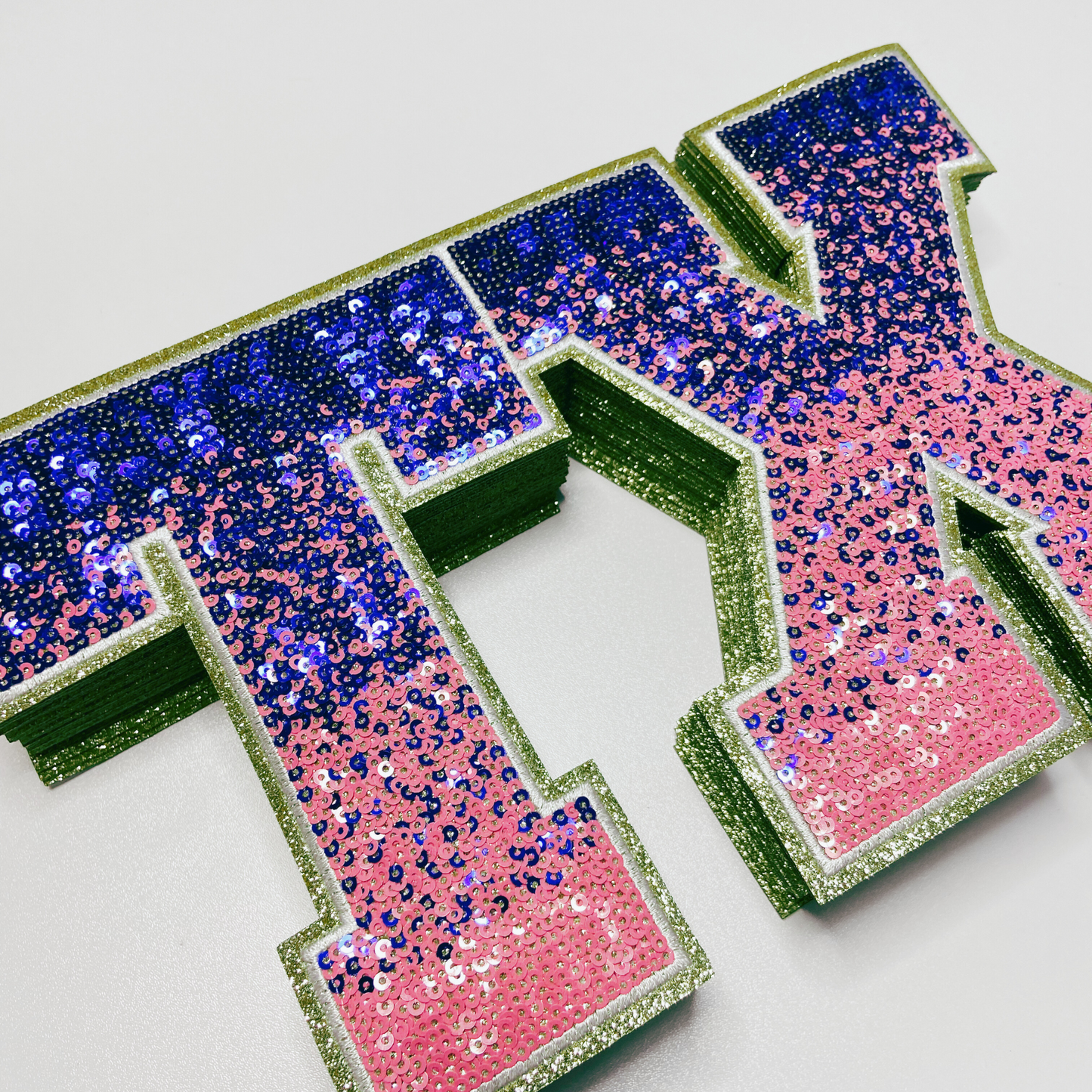 10" TX - TEXAS - Sequin Patch