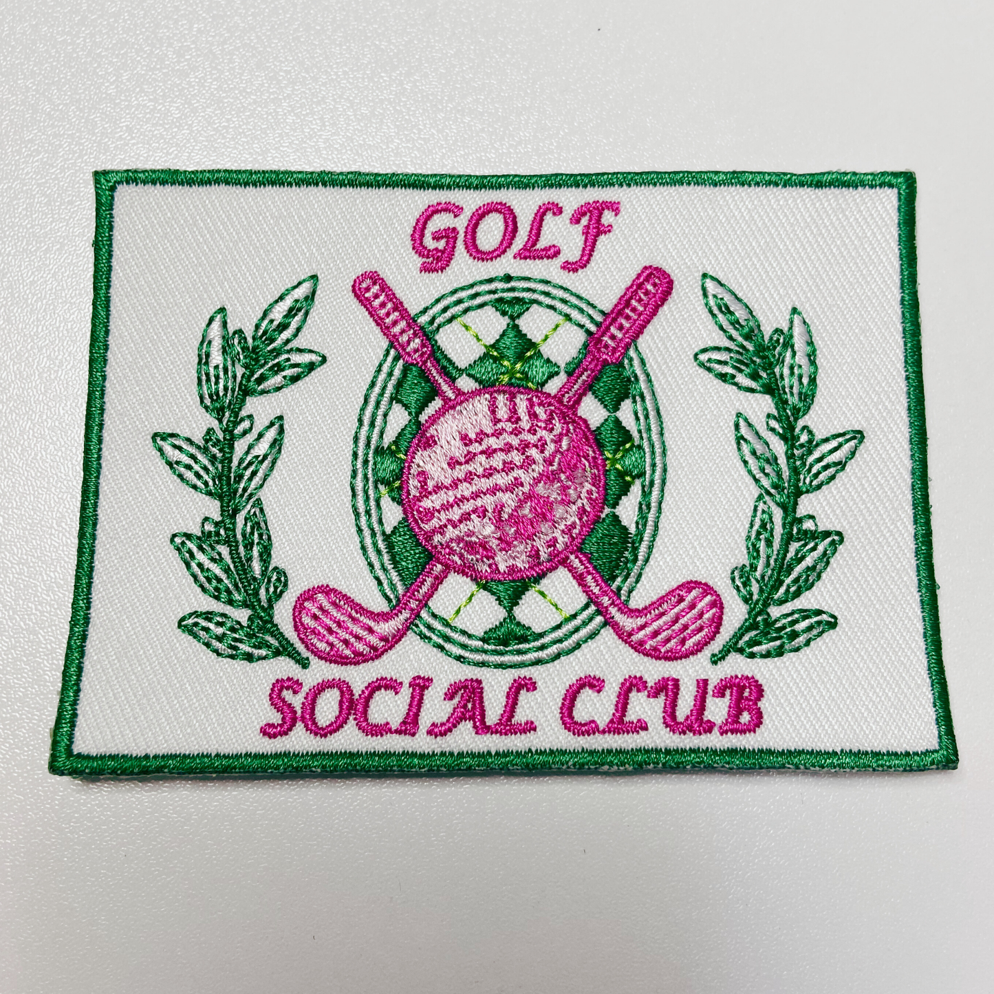 3.5” Golf Social Club - Embroidered Hat Patch