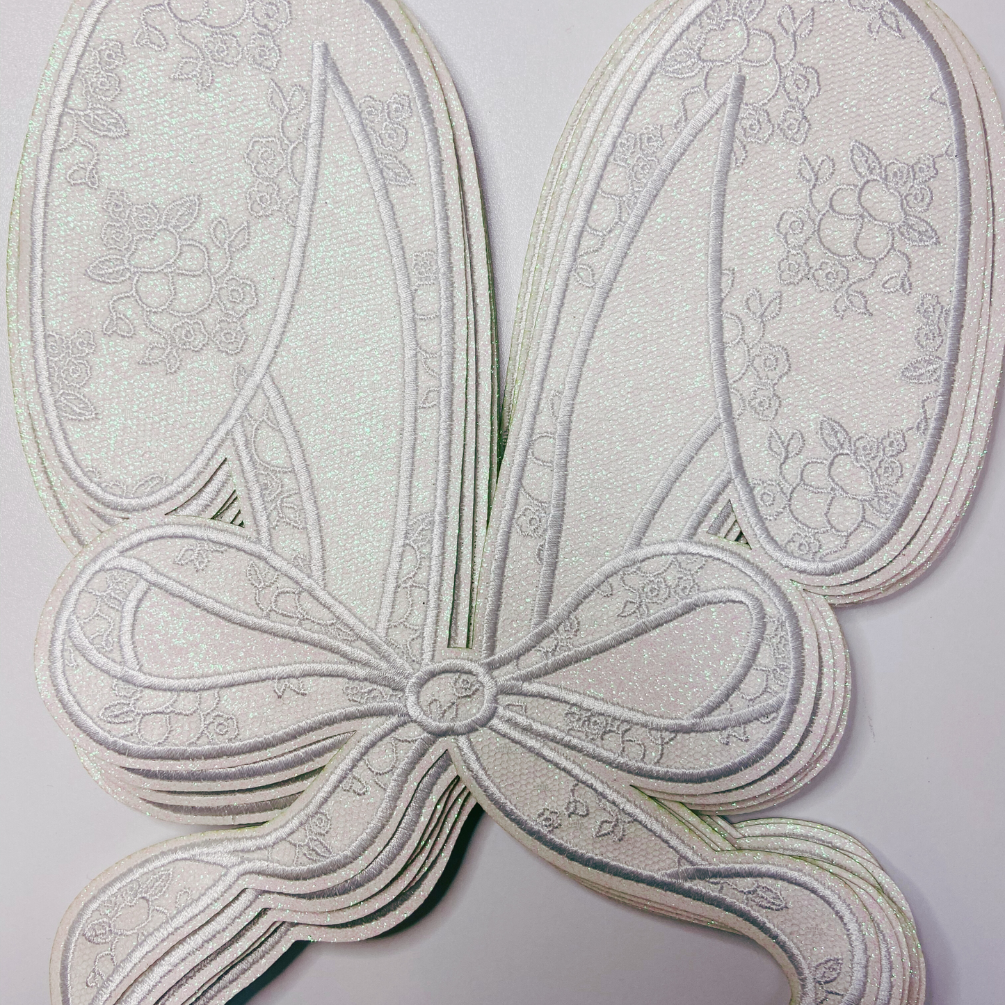 Bunny ears w Sparkle Lace Detail - Embroidered Patch