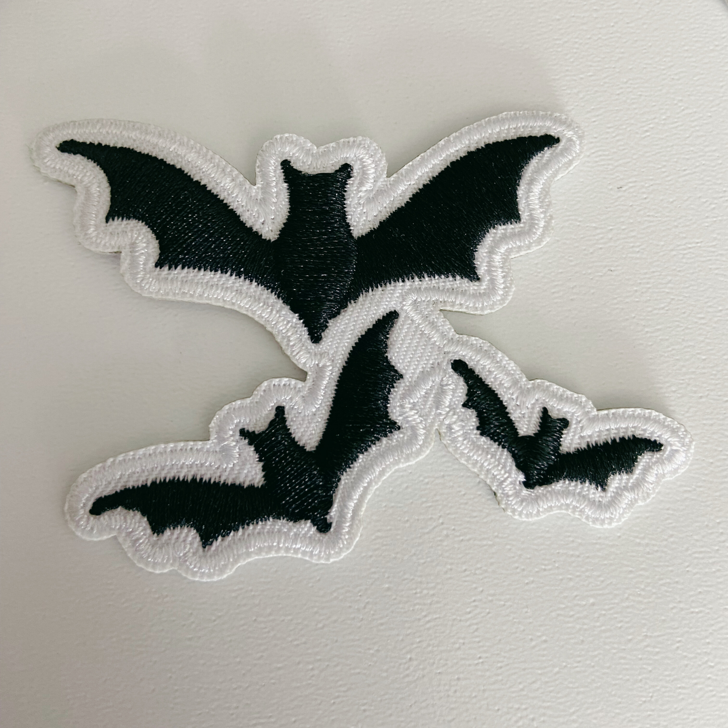 2" Bats - Embroidered Hat Patch