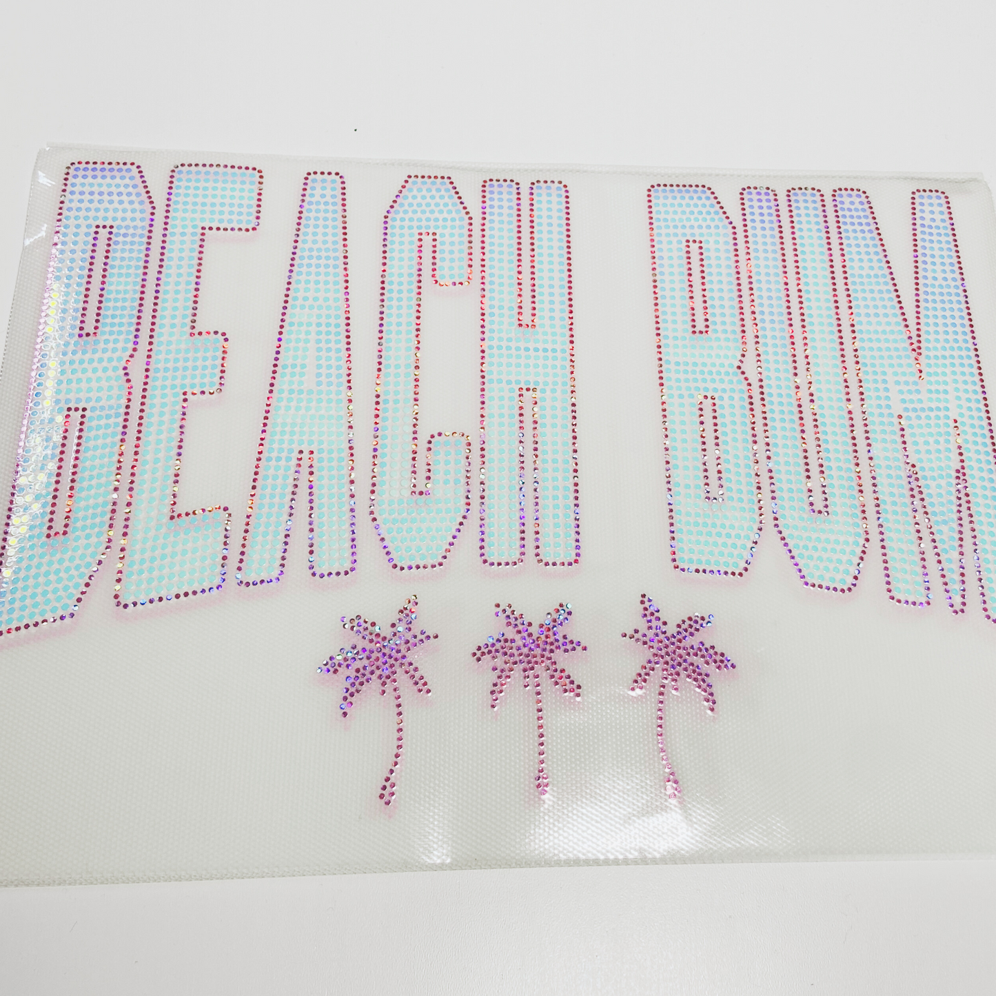 BEACH BUM SPANGLE - Heat transfer (COLD PEEL)