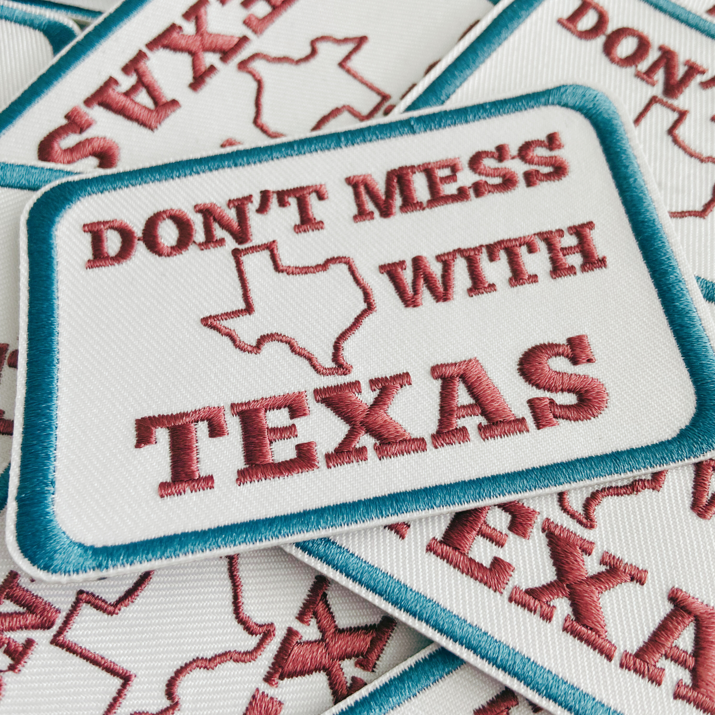 3.5" Don't Mess With TEXAS - Embroidered Hat Patch