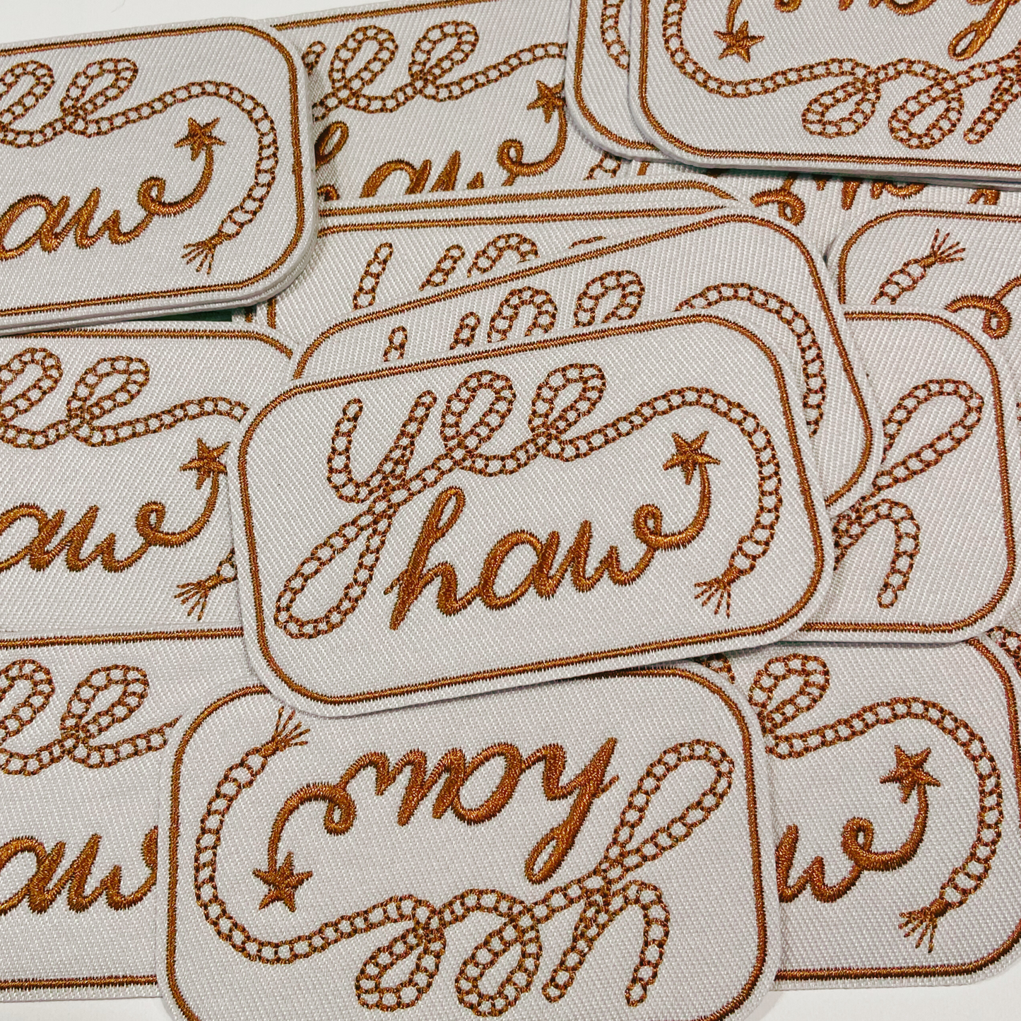 3" Yee Haw - Embroidered Hat Patch