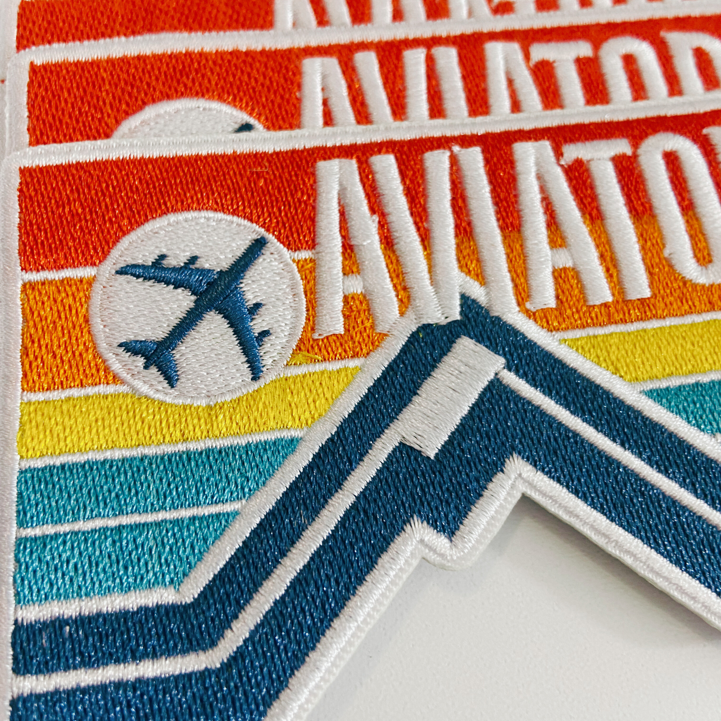 3.5" AVIATOR - Embroidered Hat Patch