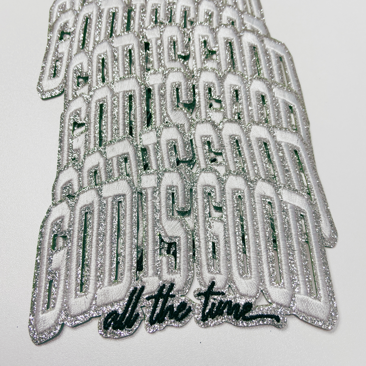 4" God Is Good - Embroidered Hat Patch