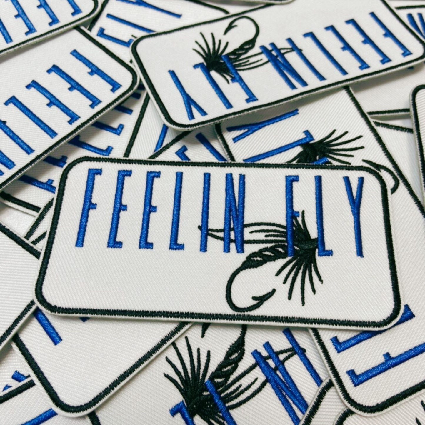4" FEELIN FLY - Embroidered Hat Patch