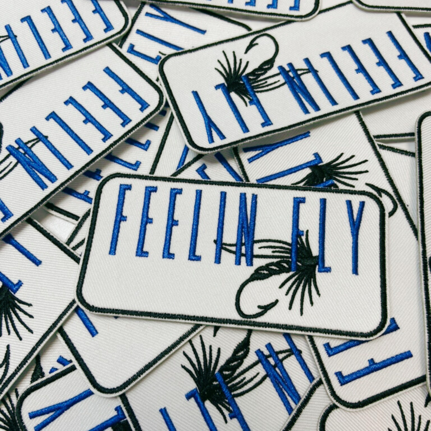 4" FEELIN FLY - Embroidered Hat Patch