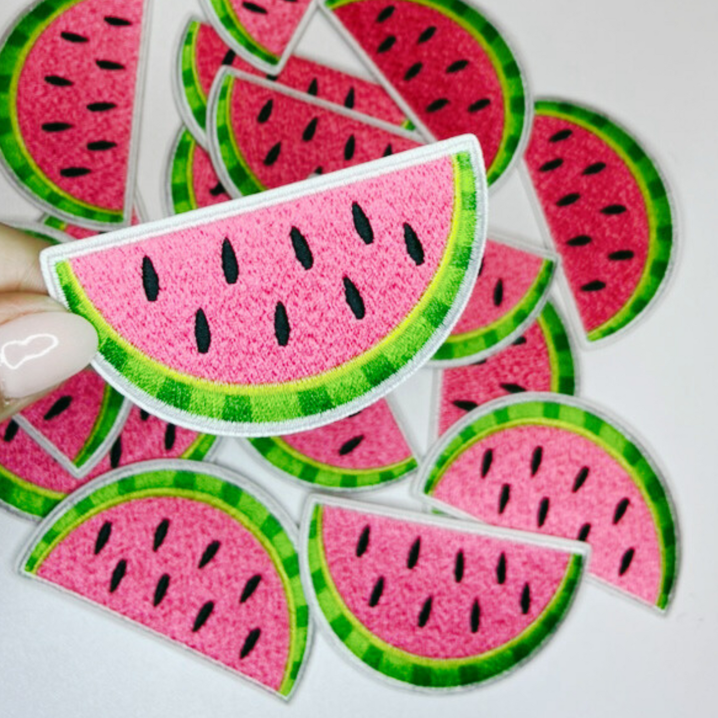 3.5" Watermelon - Embroidered Hat Patch