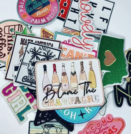 75, 150, or 400 pc Patch Bundle - grab bag - Embroidered Hat Patch