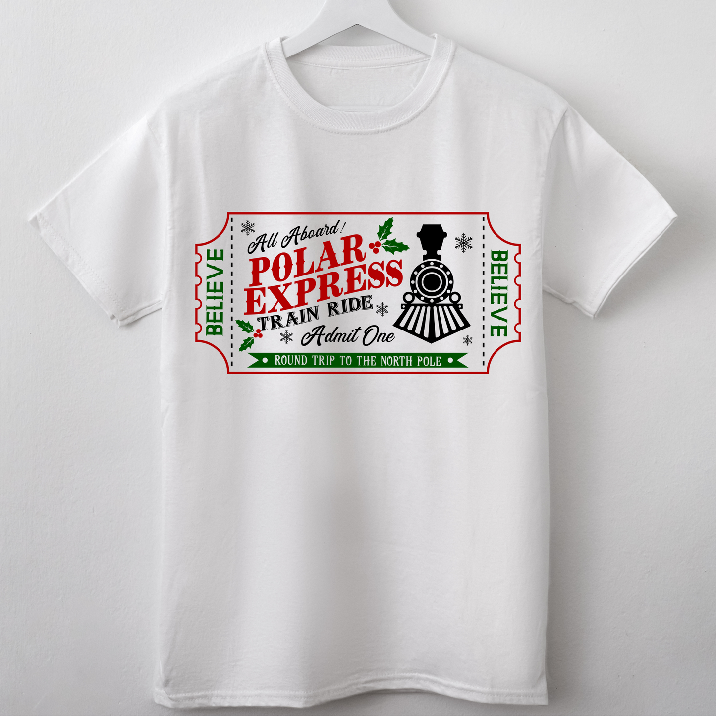 (Shirt not Included) Polar Express - Clear Film Transfer