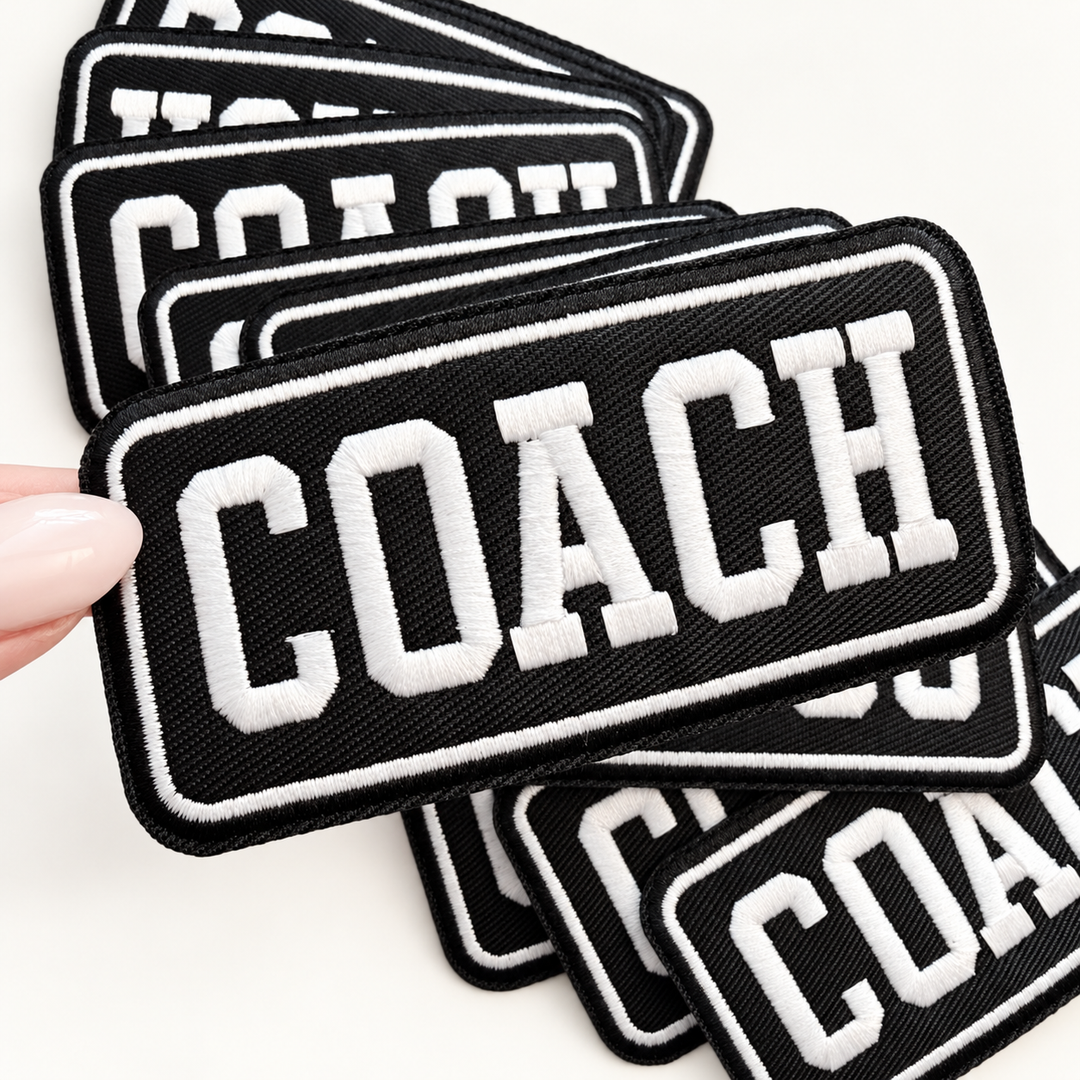 4" COACH  -  Embroidered Hat Patch