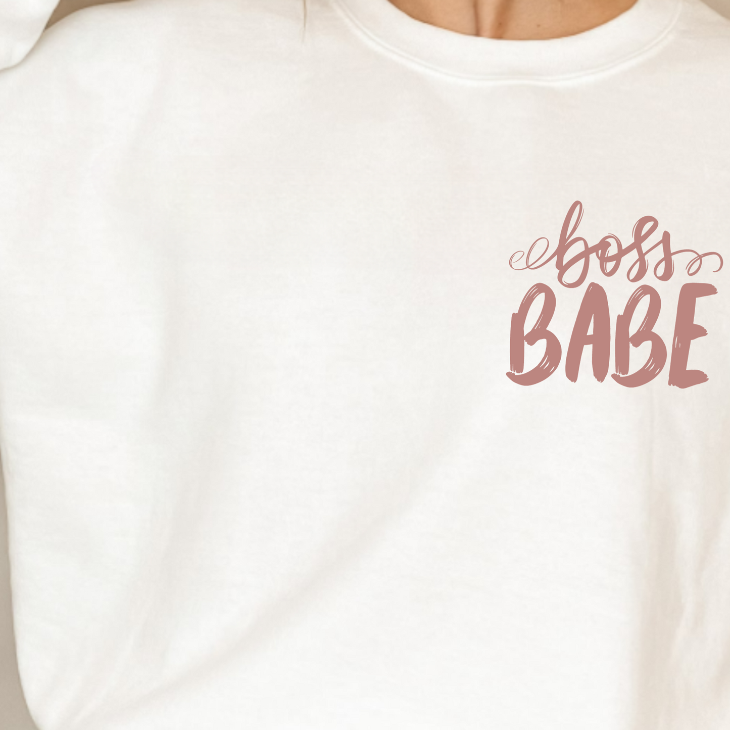 (Shirt not included) Boss Babe POCKET - Clear Film Transfer