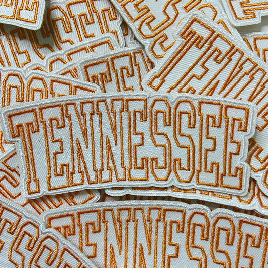 4" TENNESSEE - Embroidered Hat Patch