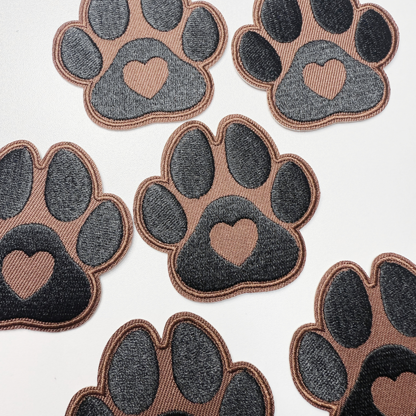 2.5" Paw Print  -  Embroidered Hat Patch