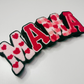 10” MAMA w heart detail - Chenille Patch