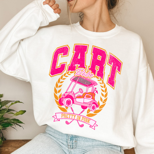 (shirt not included) Cart Babe -  Clear Film Transfer