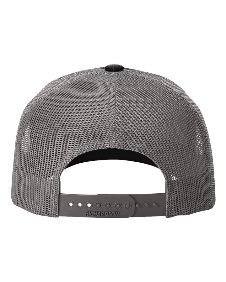 Richardson Five-Panel Trucker Rope Cap - 112FPR Black / Charcoal