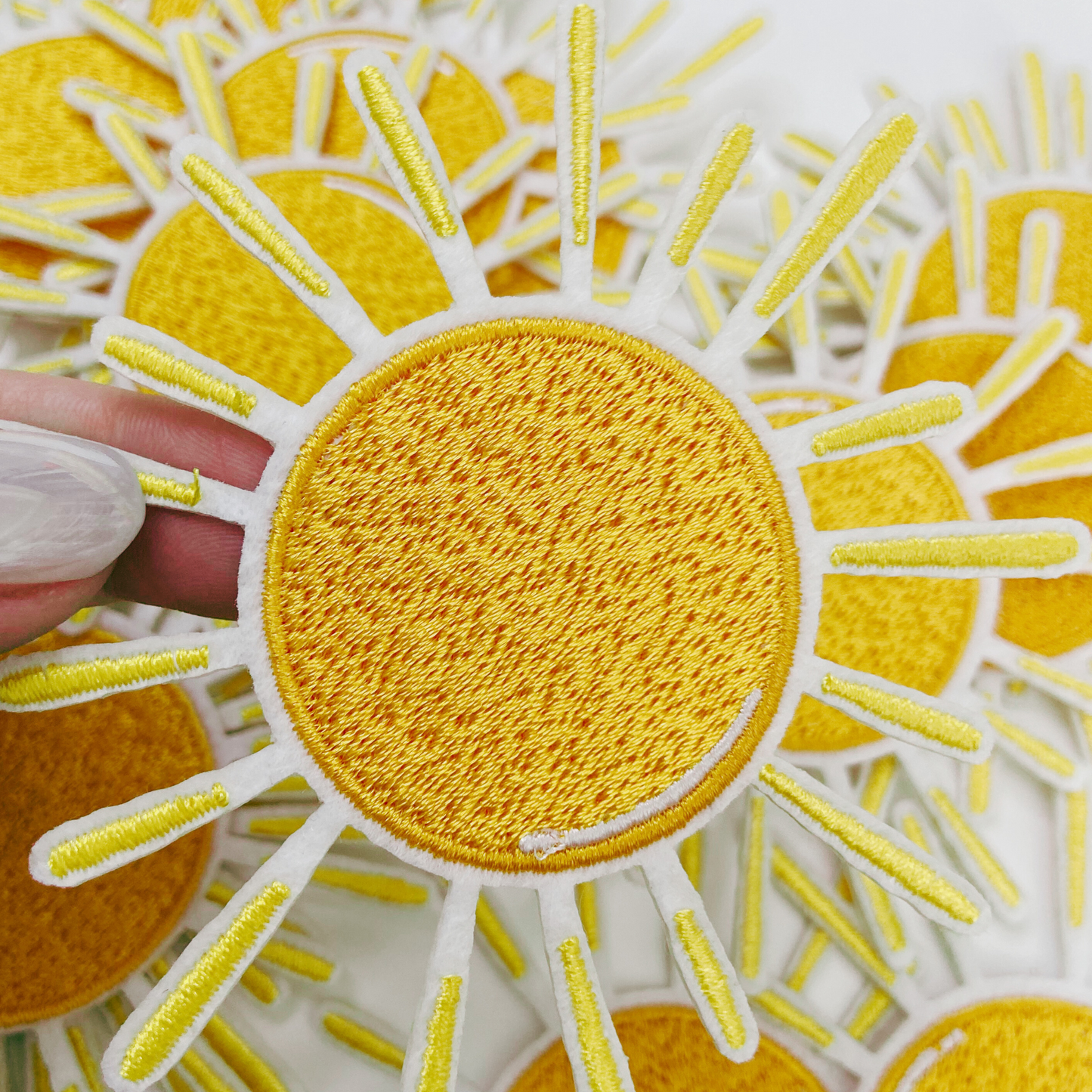 3.5" SUNSHINE   -  Embroidered Hat Patch