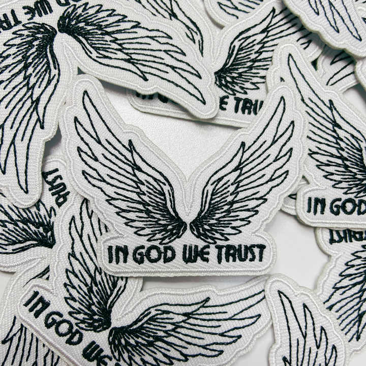 2.5" In God We Trust  -  Embroidered Hat Patch