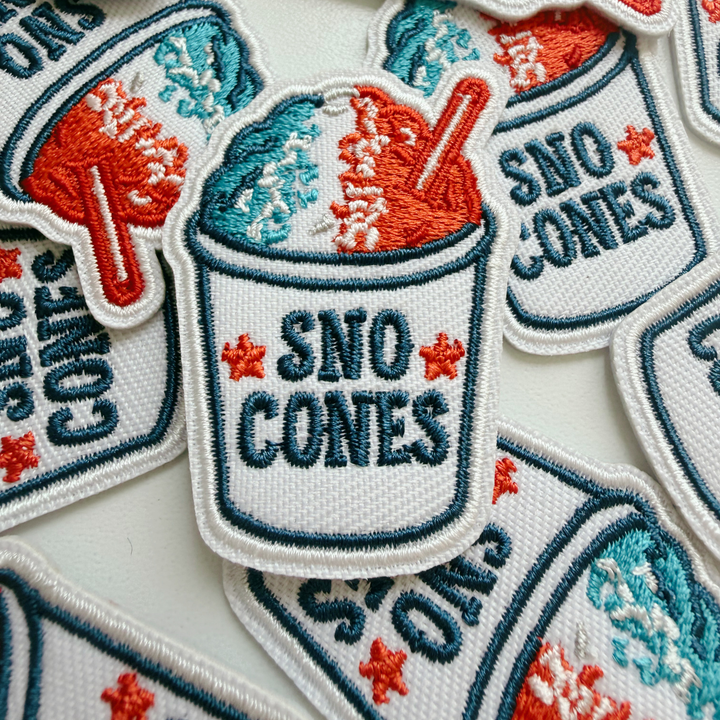 2" Sno Cones - Embroidered Hat Patch