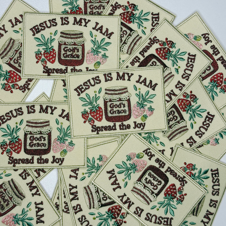 3" Jesus is my Jam -  Embroidered Hat Patch
