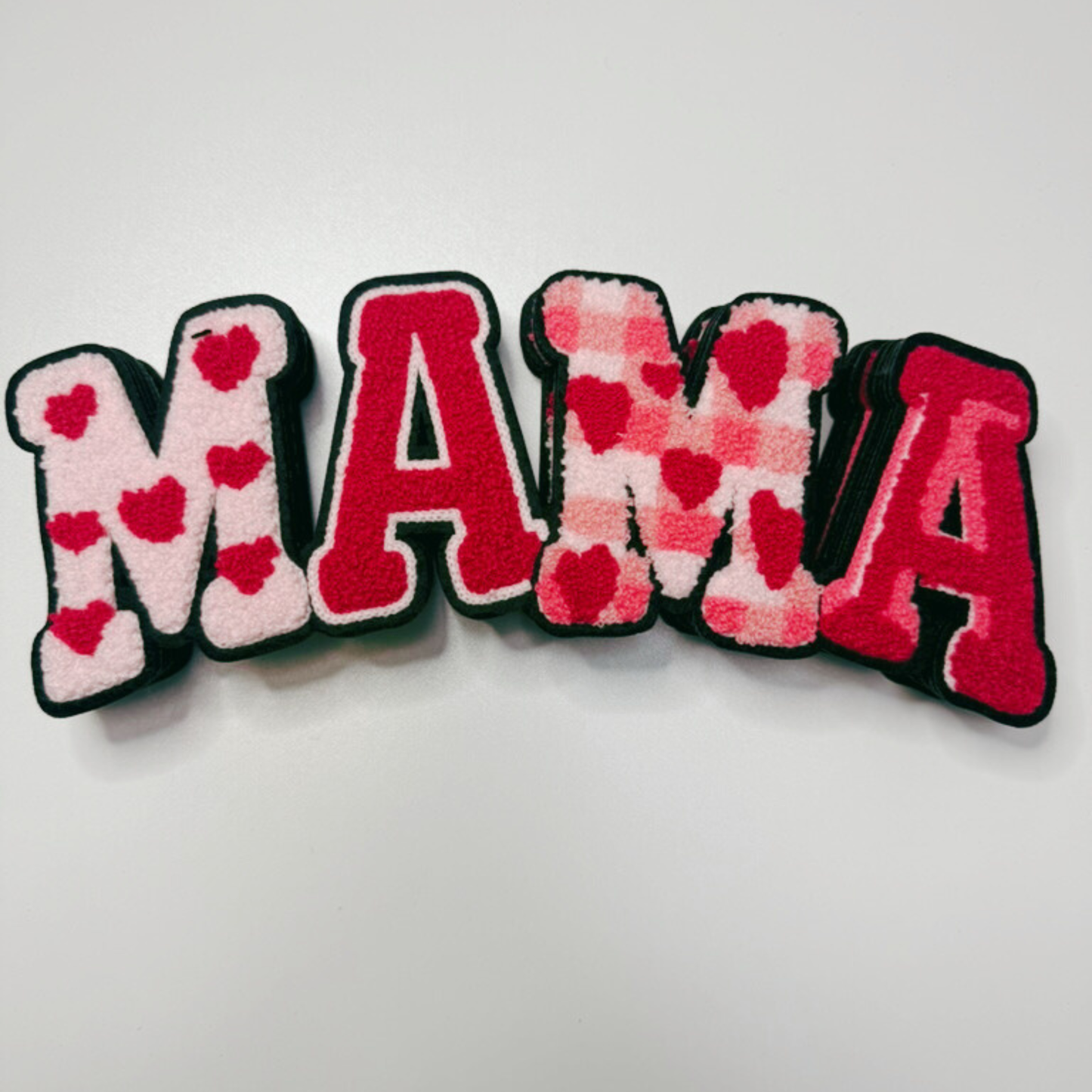 10” MAMA w heart detail - Chenille Patch