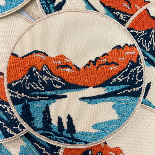 2 1/2" Round Scenic Patch - Embroidered Hat Patch