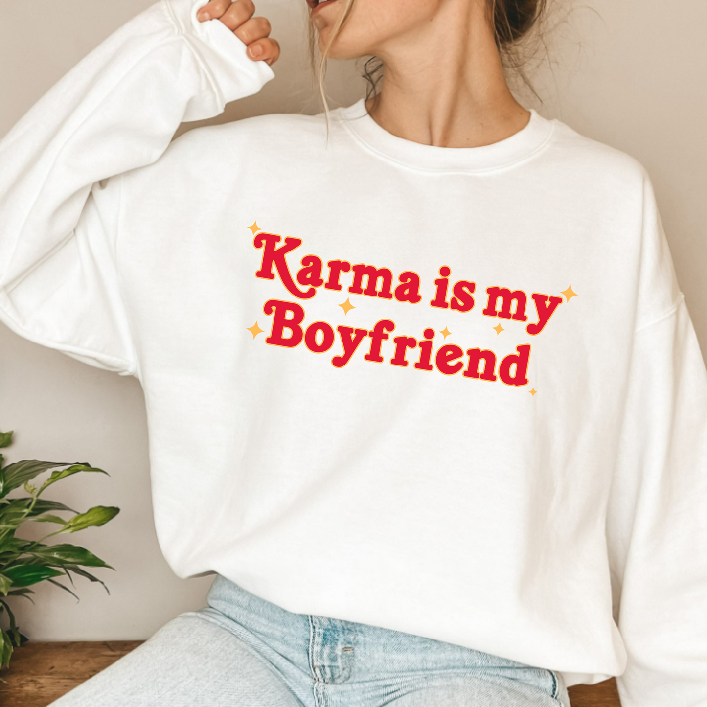 (Shirt not Included) Karma is my Boyfriend   - CLEAR FILM Transfer