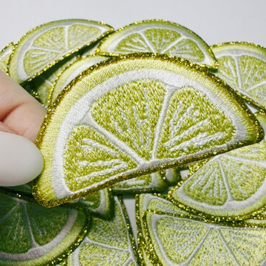 2.5" LEMON - Embroidered Hat Patch